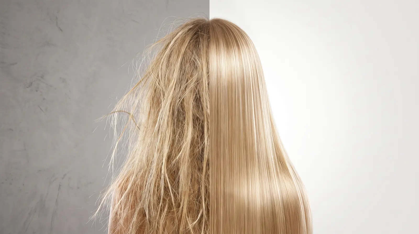 Woman with beautiful long silky hair